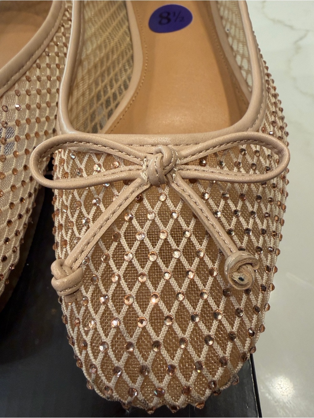 DV Dolce Vita Women's Marceline Nude Mesh Flat Shoe - Size 8.5 - Picture 12 of 17